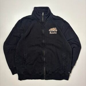 Roots Full Zip Sweatshirt Black - Size L
